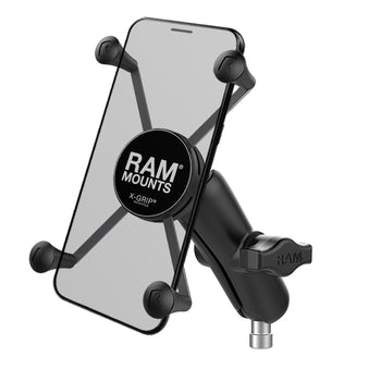 RAM® X-Grip® Large Phone Mount with Motorcycle Handlebar Clamp Base