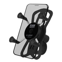 RAP-460-UN7U:RAP-460-UN7U_1:RAM® X-Grip® Phone Mount with RAM® Tough-Strap™ Handlebar Base