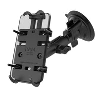 RAM-B-166-PD3:RAM-B-166-PD3_1:RAM® Quick-Grip™ Phone Mount with RAM® Twist-Lock™ Suction Cup Base