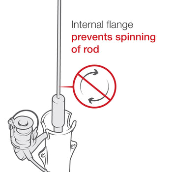 RAM® Tough-Tube™ Fishing Rod Holder with RAM® Press-N-Lock™ Base