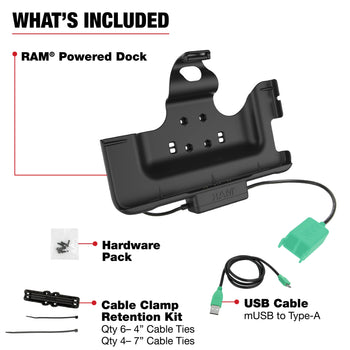 RAM® Power & Dual USB Data Dock for Tab Active4 Pro & Tab Active Pro