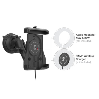 RAM® Quick-Grip™ Suction Cup Mount for for iPhone 12 Series + MagSafe