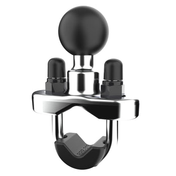 RAM® Chrome Handlebar U-Bolt Base for Rails 0.5" to 1" in Diameter