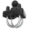 RAM® Double U-Bolt Ball Base for 1" - 1.25" Rails - B Size