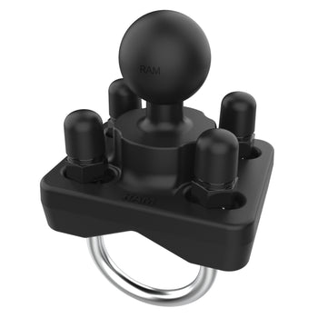 RAM® Double U-Bolt Ball Base for 1" - 1.25" Rails - B Size