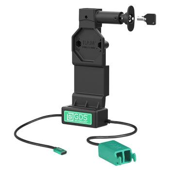 RAM-GDS-DOCKL-U4CD2U:RAM-GDS-DOCKL-U4CD2U_1:GDS Uni-Conn™ Locking Dock + Dual USB-A with Release Button