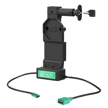 RAM-GDS-DOCKL-U4CDU:RAM-GDS-DOCKL-U4CDU_1:GDS Uni-Conn™ Locking Dock + Single USB-A with Release Button