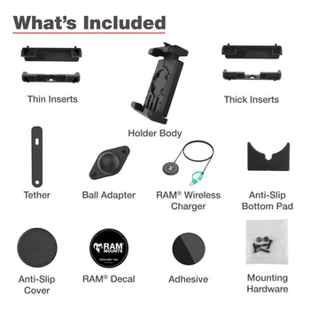 RAM® Quick-Grip™ Pro XL with Ball & Qi2 15W Wireless Charger