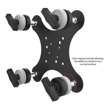 RAM® Tough-Mag™ 48MM 4-Point Pivoting Magnetic Mounting Base