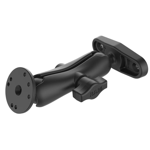 RAM® Double Ball Mount with Round Plate and 2 7/8