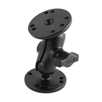 RAM® Universal Double Ball Mount with Two Round Plates - B Size Short