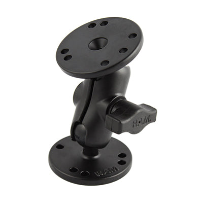 RAM® Universal Double Ball Mount with Two Round Plates - B Size Short ...