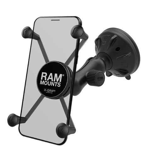 RAM® X-Grip® Large Phone Mount with Low-Profile Suction Base