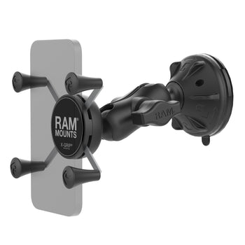  RAM Mounts X-Grip Phone Mount with RAM Twist-Lock Suction Cup  RAM-B-166-UN7U with Medium Arm for Vehicle Windshields : Cell Phones &  Accessories
