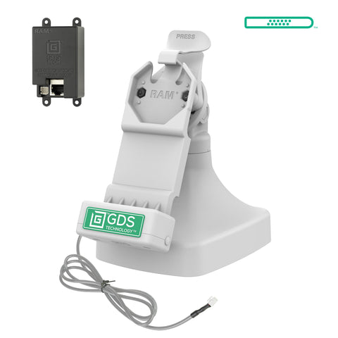 GDS® Uni-Conn™ Tilt & Swivel Dock with PoE - Gray