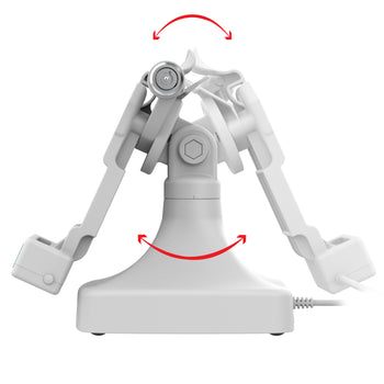 GDS® Uni-Conn™ Locking Tilt & Swivel Dock with PoE - Gray