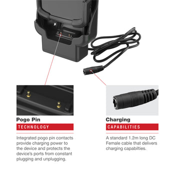 RAM® Combo-Locking Form-Fit Powered Dock for Zebra TC53 & TC58