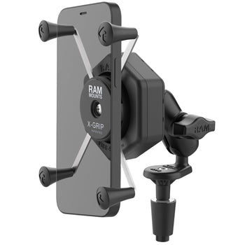 RAM® X-Grip® Large Phone Mount with Vibe-Safe™ & Fork Stem Base - Short