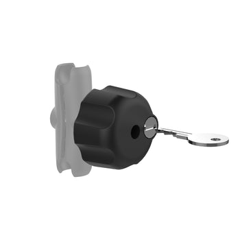 RAM® Key Lock Knob with Brass Insert for B Size Socket Arms