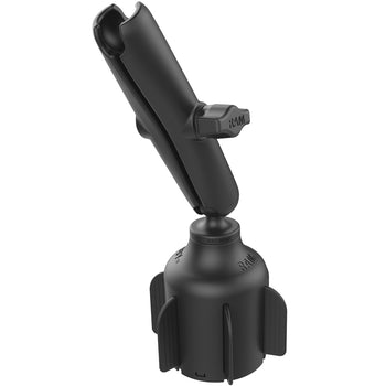 RAM® Stubby Cup Holder Mount with Double Socket Arm - Long
