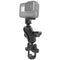 RAM® U-Bolt Double Ball Mount with Action Camera Adapter - Short