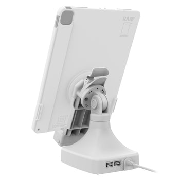 GDS® Uni-Conn™ Tilt & Swivel Dock with USB-C + Data - Gray