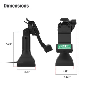 GDS® Uni-Conn™ 7" Locking Pedestal Dock with USB-C