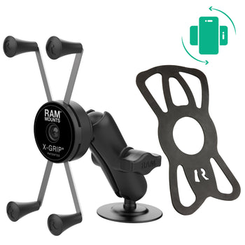 RAM® Rotating X-Grip® Large Phone Mount with Flex Adhesive Base