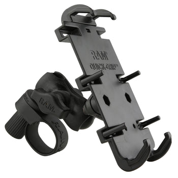 RAM® Quick-Grip™ XL Phone Mount with RAM® Tough-Strap™ Handlebar Base