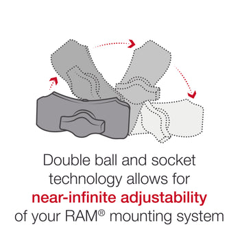 RAM® Quick-Grip™ XL Phone Mount with RAM® Tough-Strap™ Handlebar Base