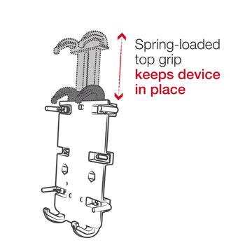 RAM® Quick-Grip™ XL Phone Mount with RAM® Tough-Strap™ Handlebar Base