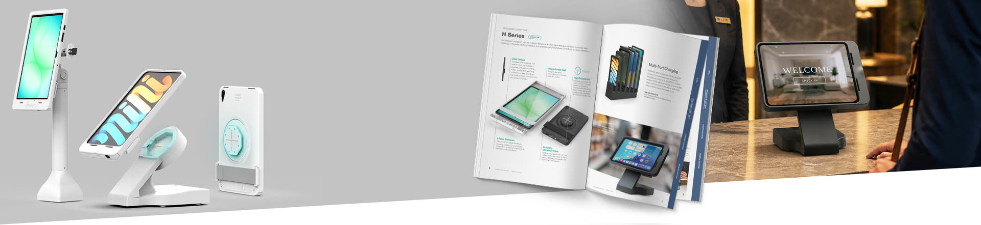 Web banner image for RAMs Retail selection, There is an open book showing several docks and an image of an intelliskin in a GDS dock in the background