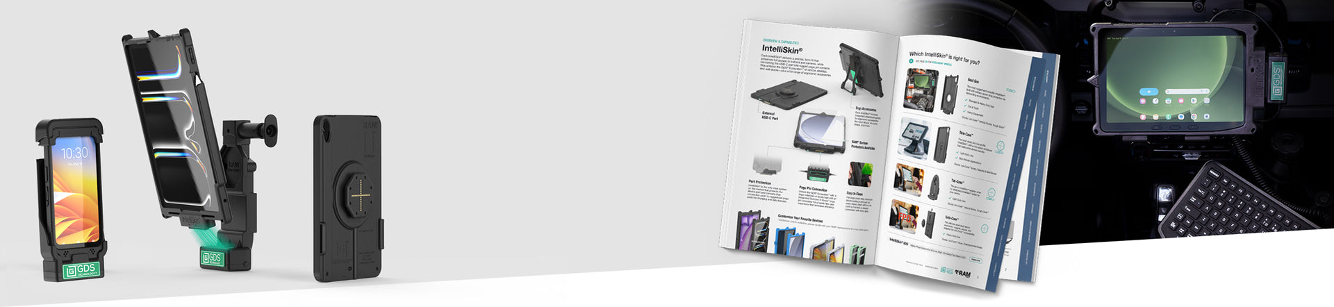 Homepage banner showcasing the new GDS® Enterprise Solutions Catalog with CTA button to browse now.