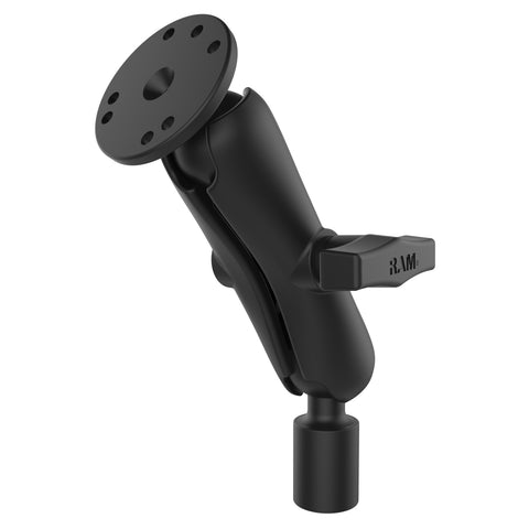 RAM® Universal Double Ball Mount with Round Plate and 1/2