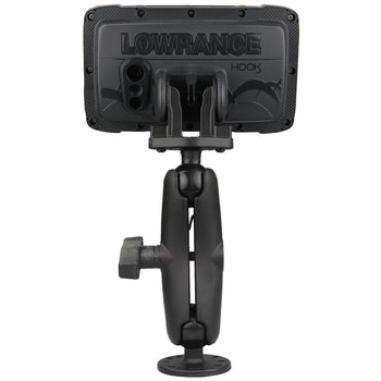 RAM® Double Ball Mount for Lowrance Eagle 4 & 5, Hook² & Reveal 5
