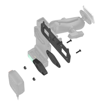 RAM® Short Bracket for PTT Microphones with Magnetic Adapter