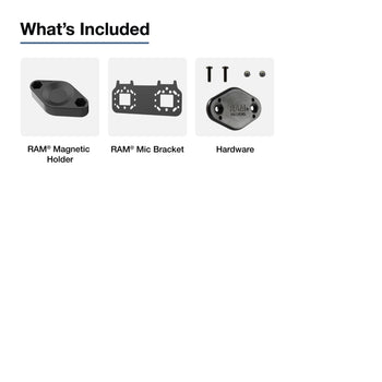 RAM® Short Bracket for PTT Microphones with Magnetic Adapter