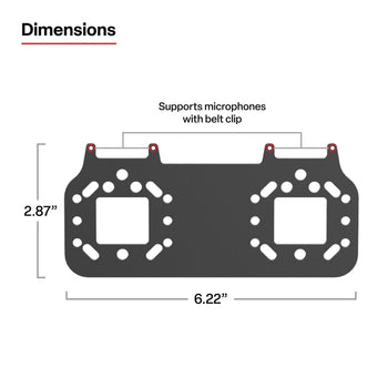 RAM® Short Bracket Adapter for PTT Remote Speaker Microphones