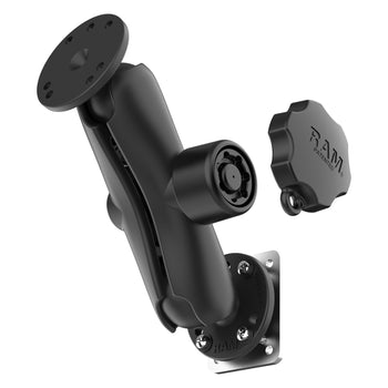 RAM-101L-225B2U:RAM-101L-225B2U_1:RAM Locking Drill-Down Dashboard Mount with Backing Plate - C Size Med