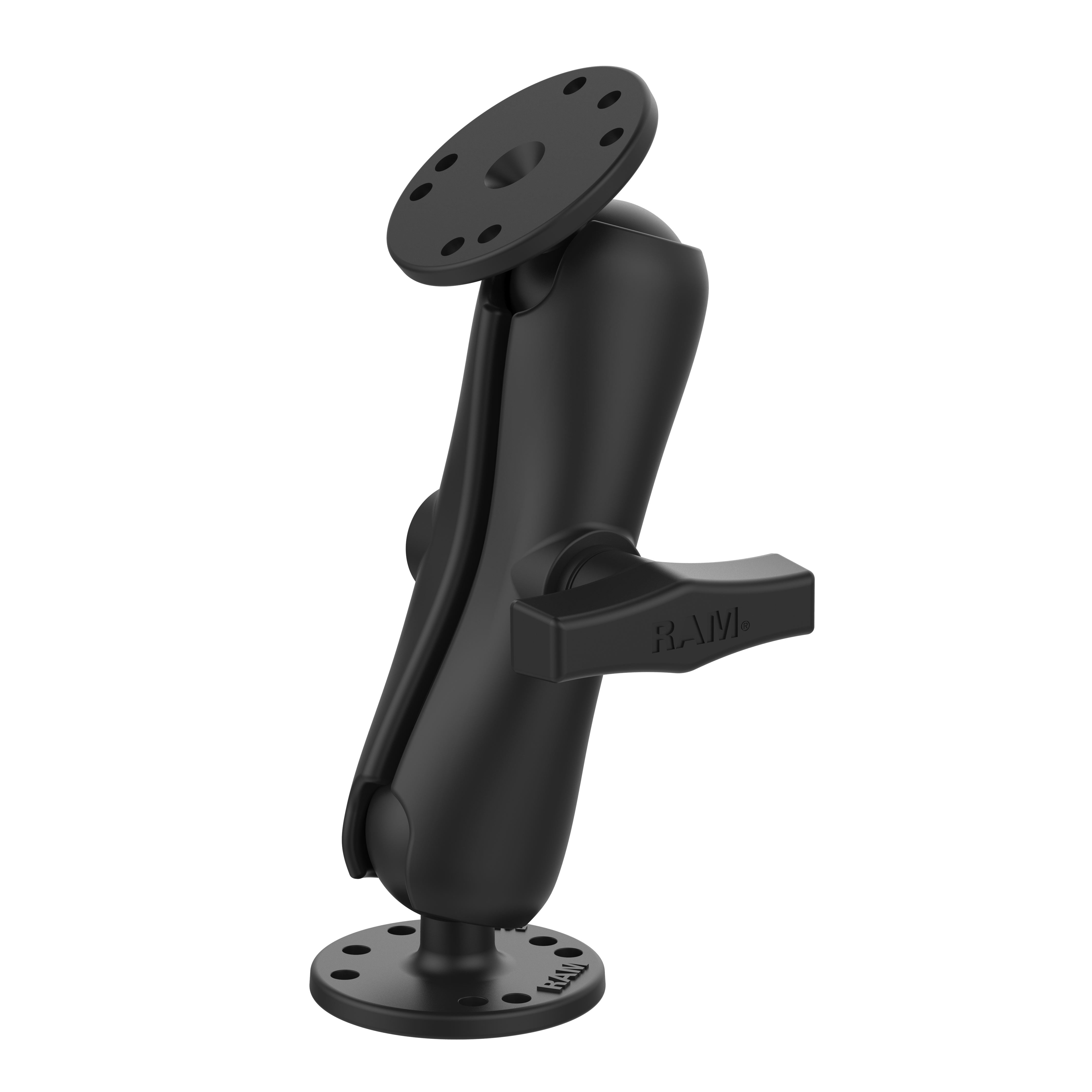 Ram Full Mount RAM® Double Ball Mount with Two Round Plates - C Size Medium – RAM Mounts
