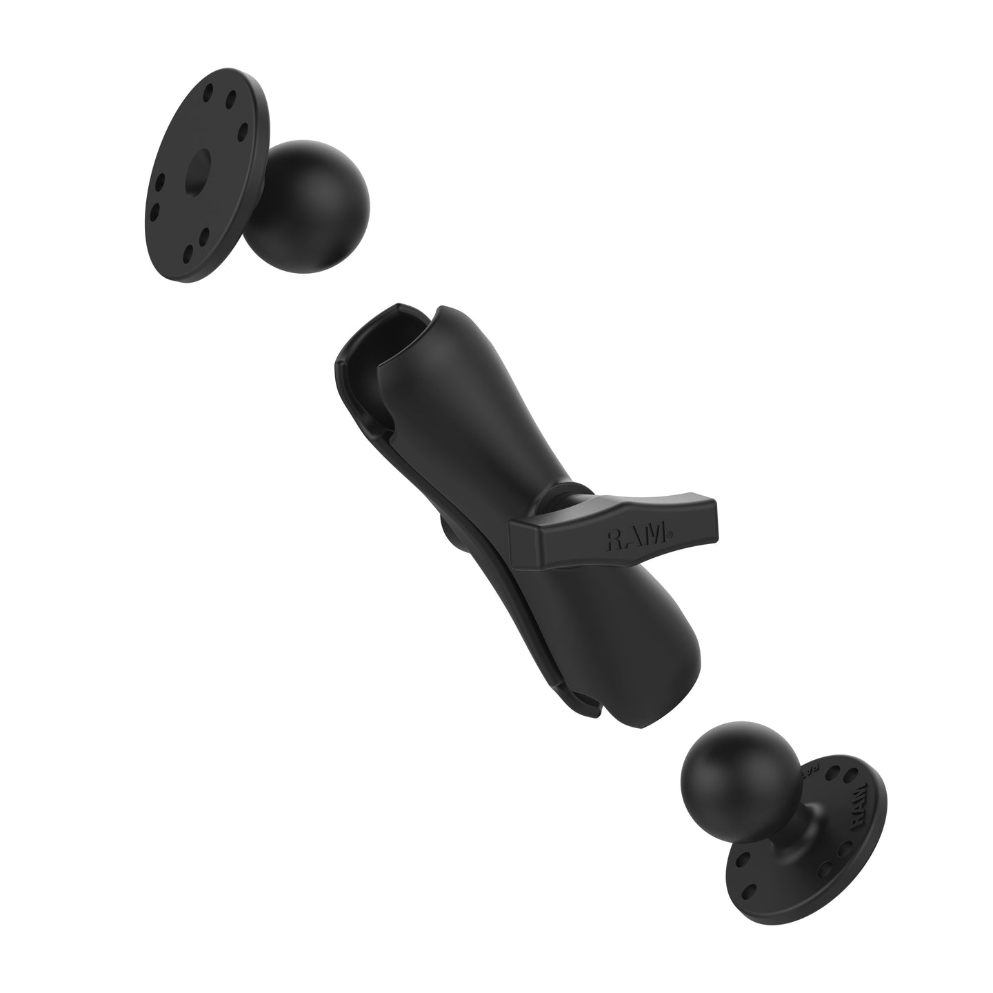 RAM® Double Ball Mount with Two Round Plates - C Size Medium – RAM Mounts