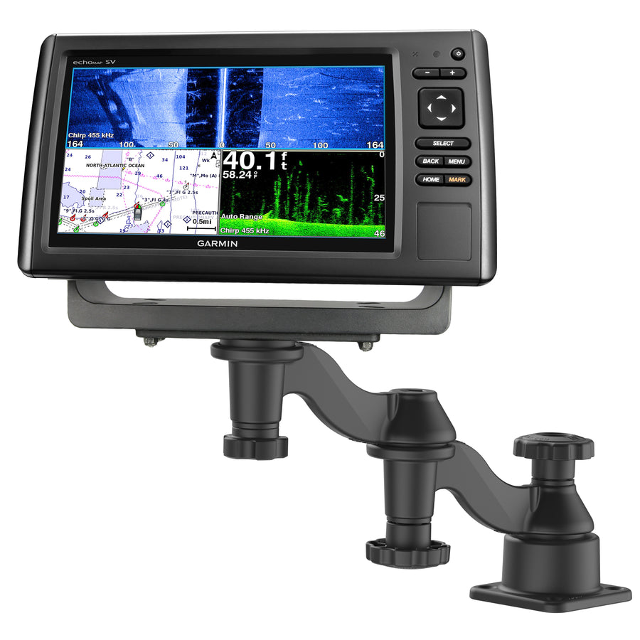 RAM® Horizontal 12" Swing Arm Mount for Fish Finders & Plotters