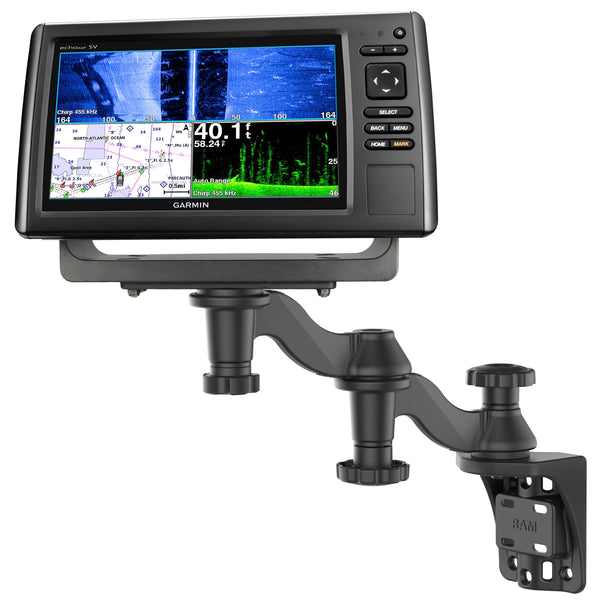 fish finder mounting accessories YakAttack Mount Rectangular with LockNLoad System and audio receivers QSTDGVPW Fish Finder Mount Marine
