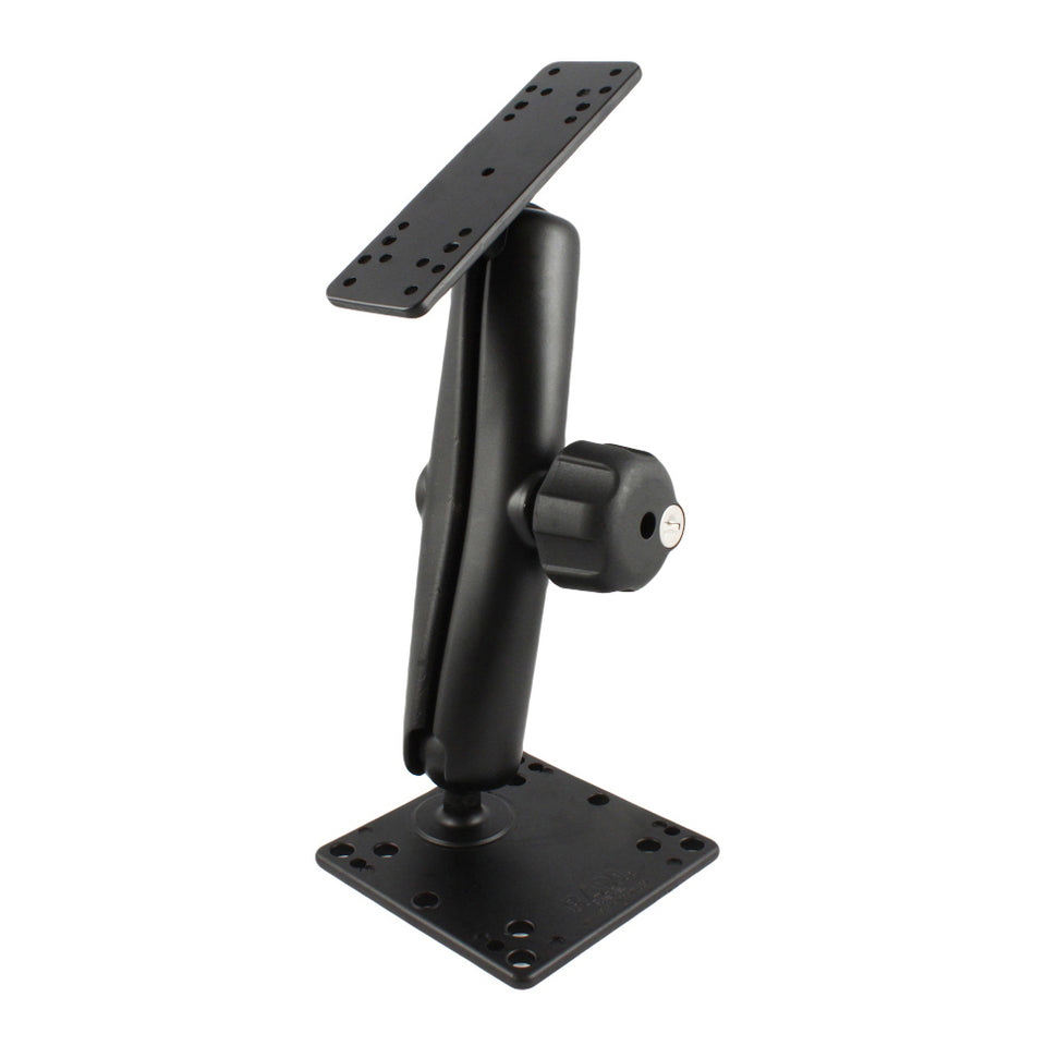 RAM® Locking Double Ball Mount with 100x100mm VESA Plate - C Size Long ...