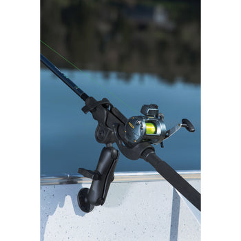 double fishing rod holder Wall Mount This unique design offers quick removal of the rod when a fish is on Console Double Spinning Rod Holder