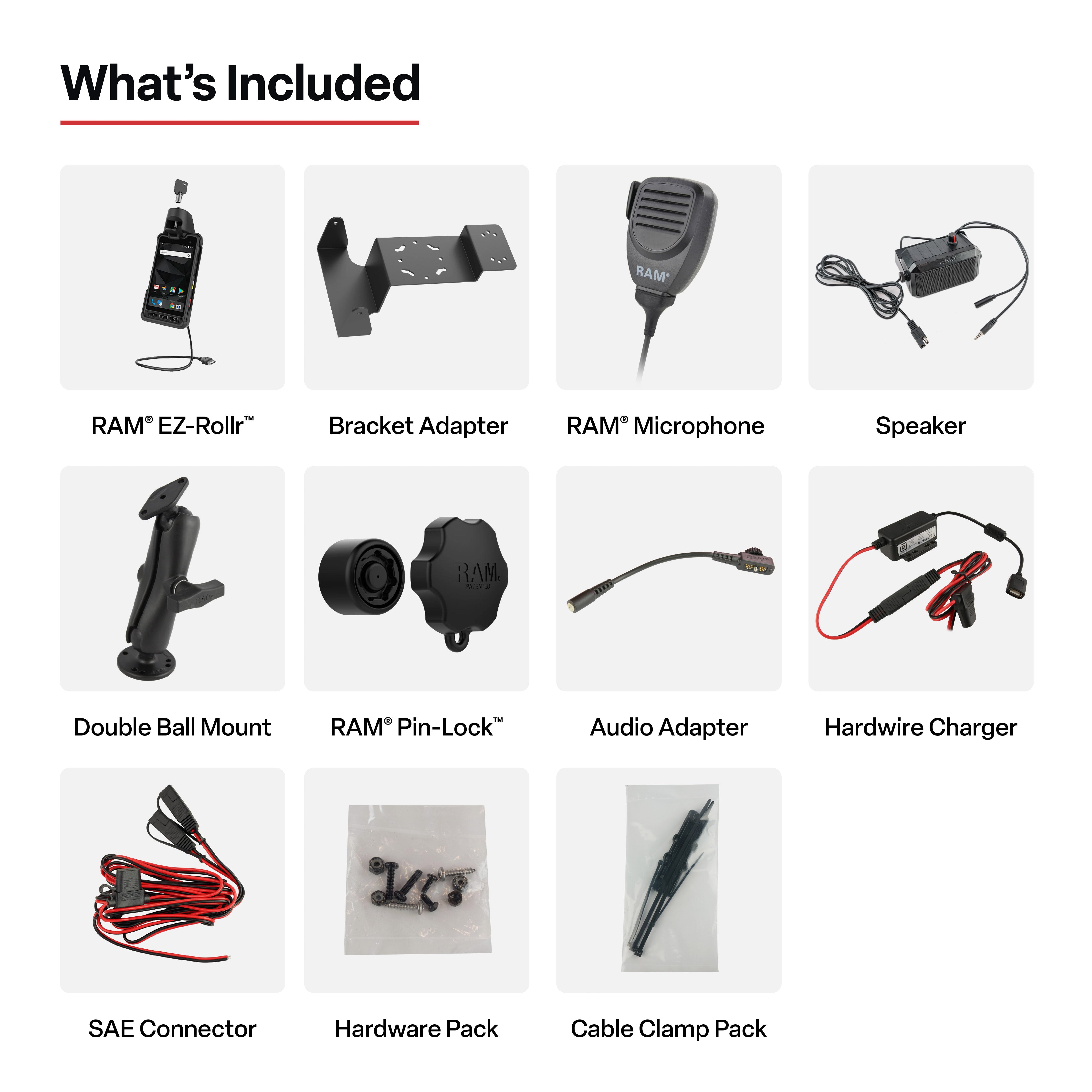 RAM® PTT Speaker & Hardwire Bundle for Sonim XP8 – RAM Mounts