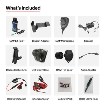 RAM® PTT Speaker & Hardwire Bundle for Sonim XP Pro & XP Pro Thermal