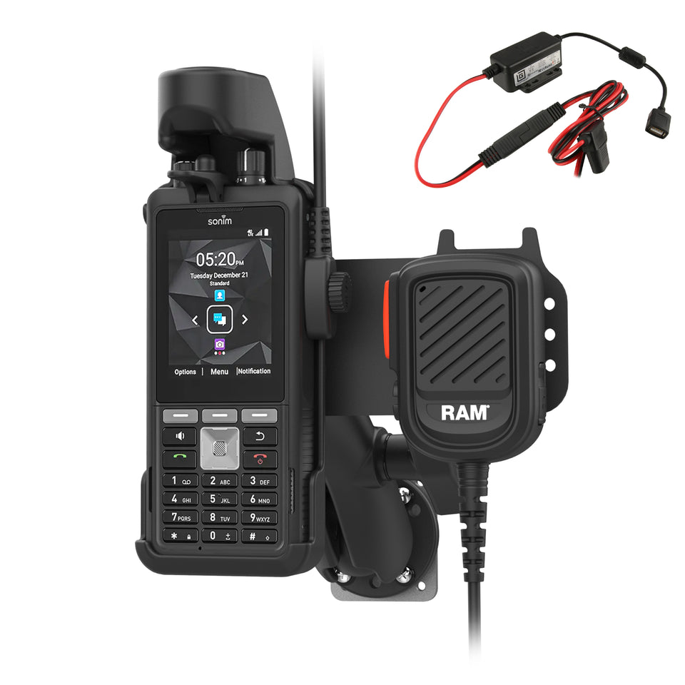 RAM® Remote Speaker Mic Kit for Sonim XP5plus & XP5plus 5G – RAM® Mounts