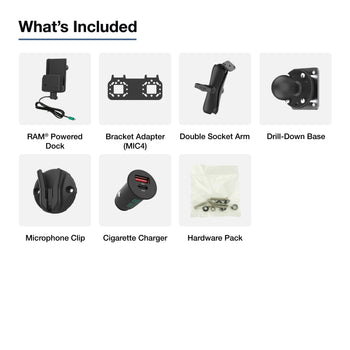 RAM® Push-to-Talk Kit for Siyata SD7 with Cigarette Charger