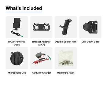RAM® Push-to-Talk Kit for Siyata SD7 with Hardwire Charger